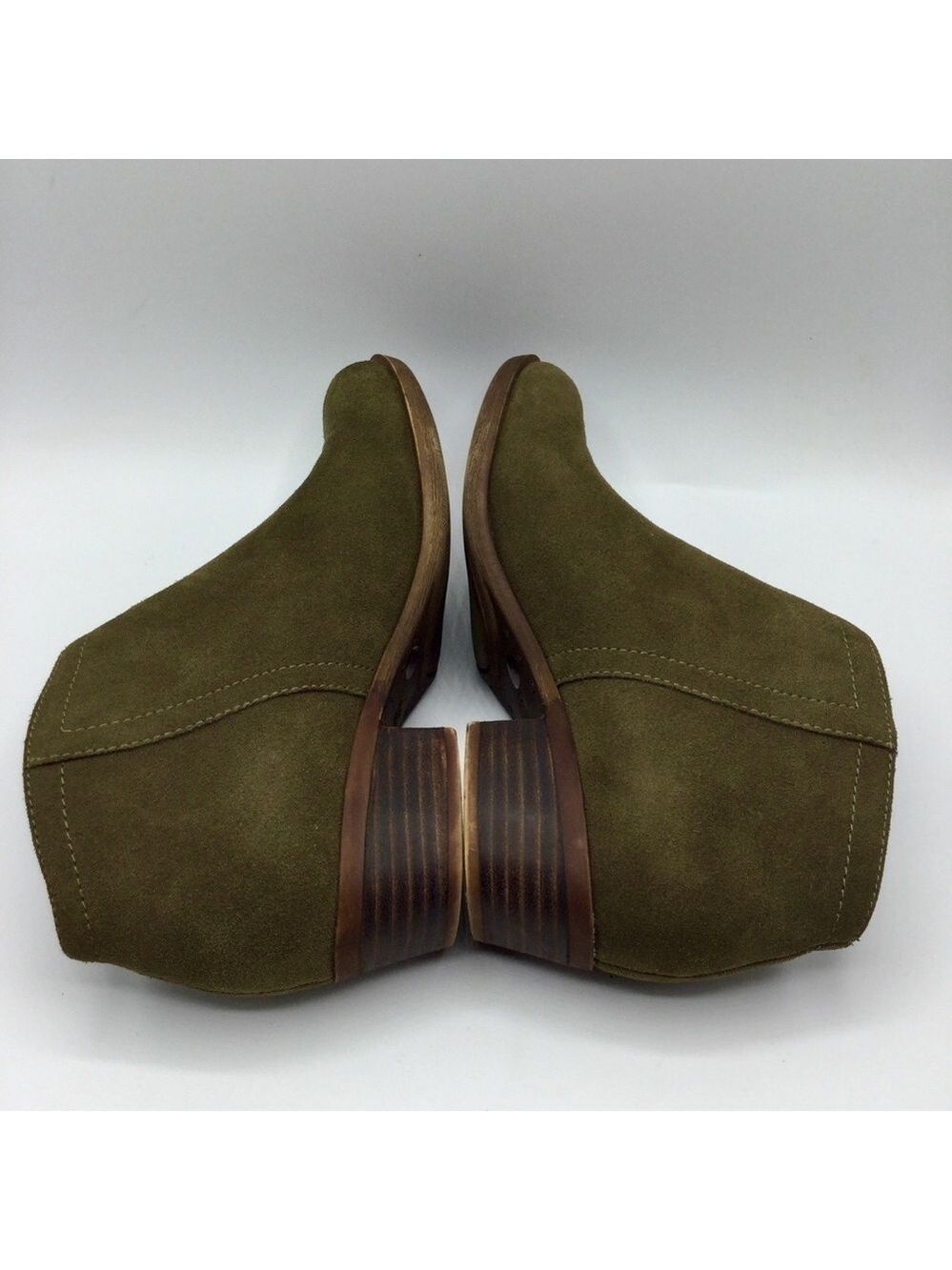 Lucky Brand Brielley2 Oiled Suede Ankle Boots Booties Size 7M - Picture 9 of 12